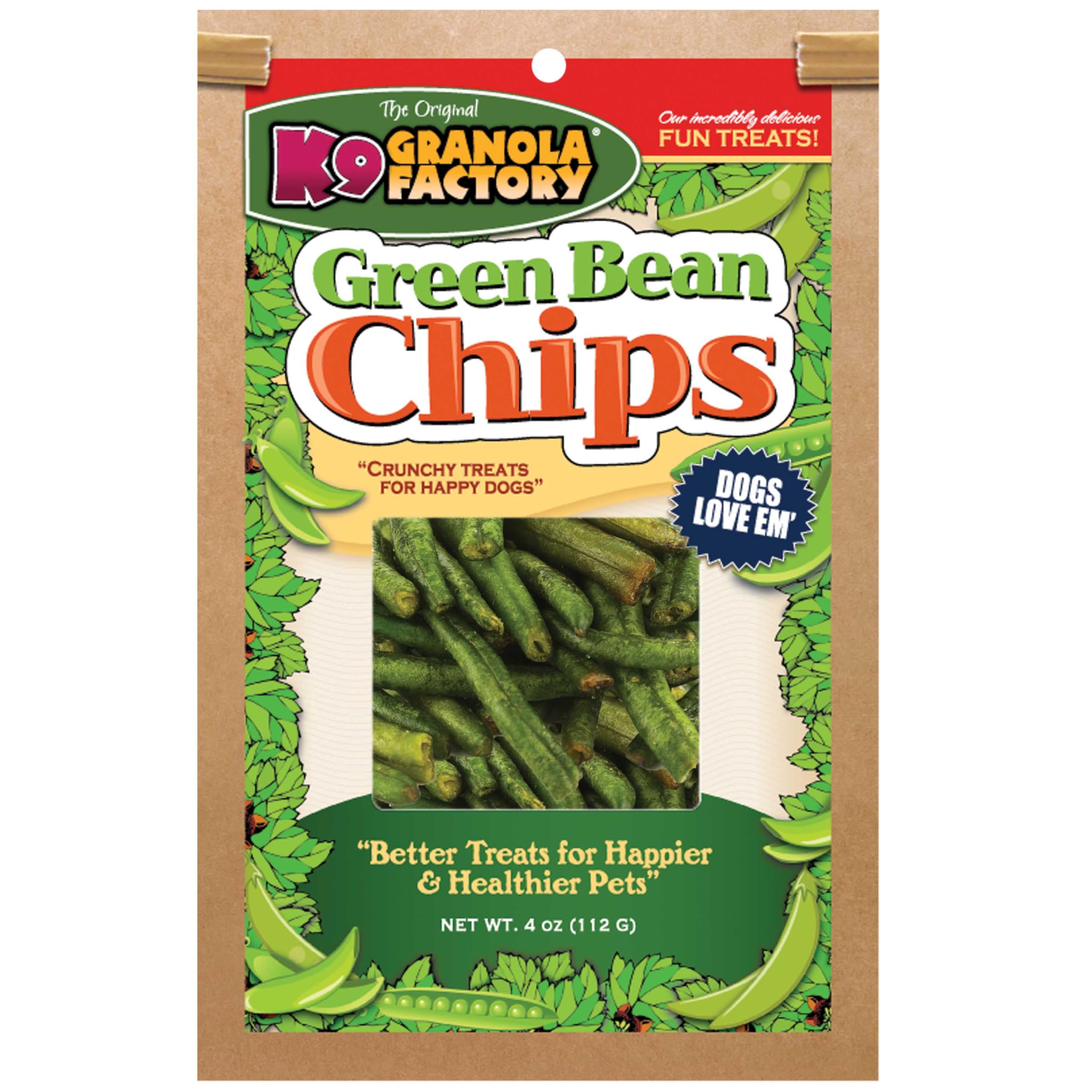 K9 Granola Factory Green Bean Chips Dog Treat 5 Oz