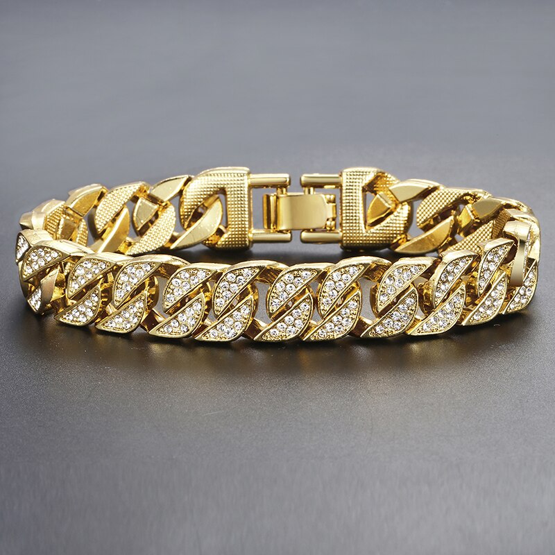 Bracelet cubain Miami Gold Curb