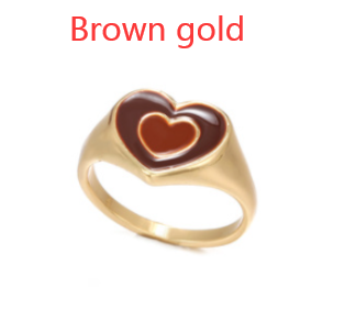 Bague cœur d'amour créative