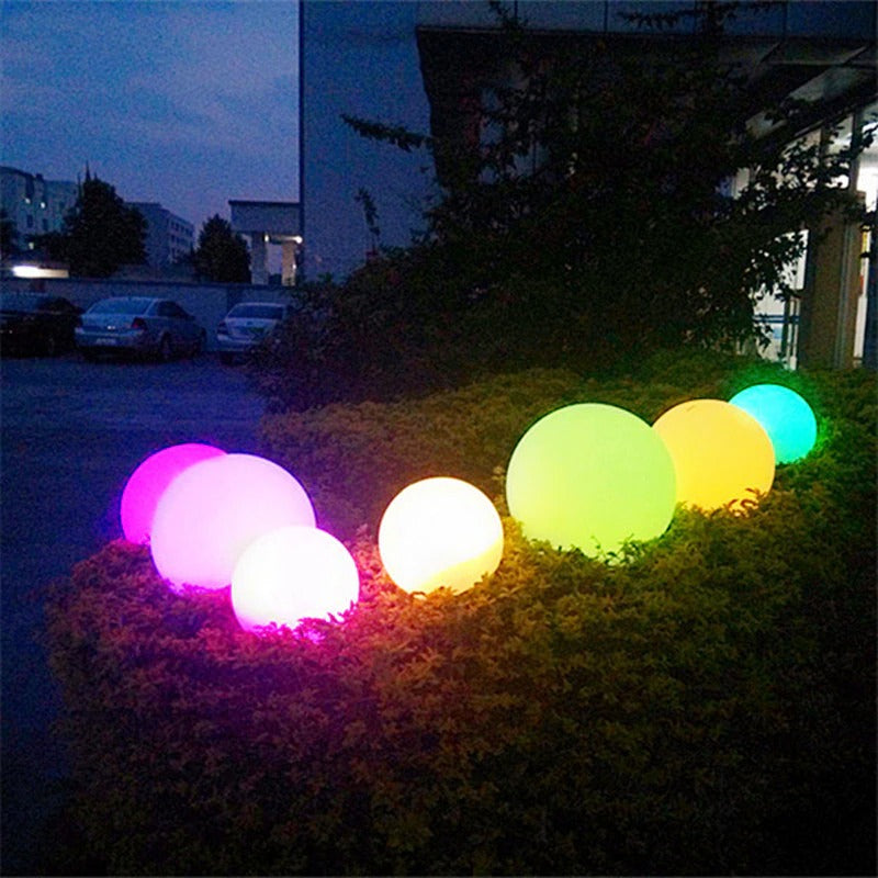 Boules lumineuses LED étanches pour jardin extérieur