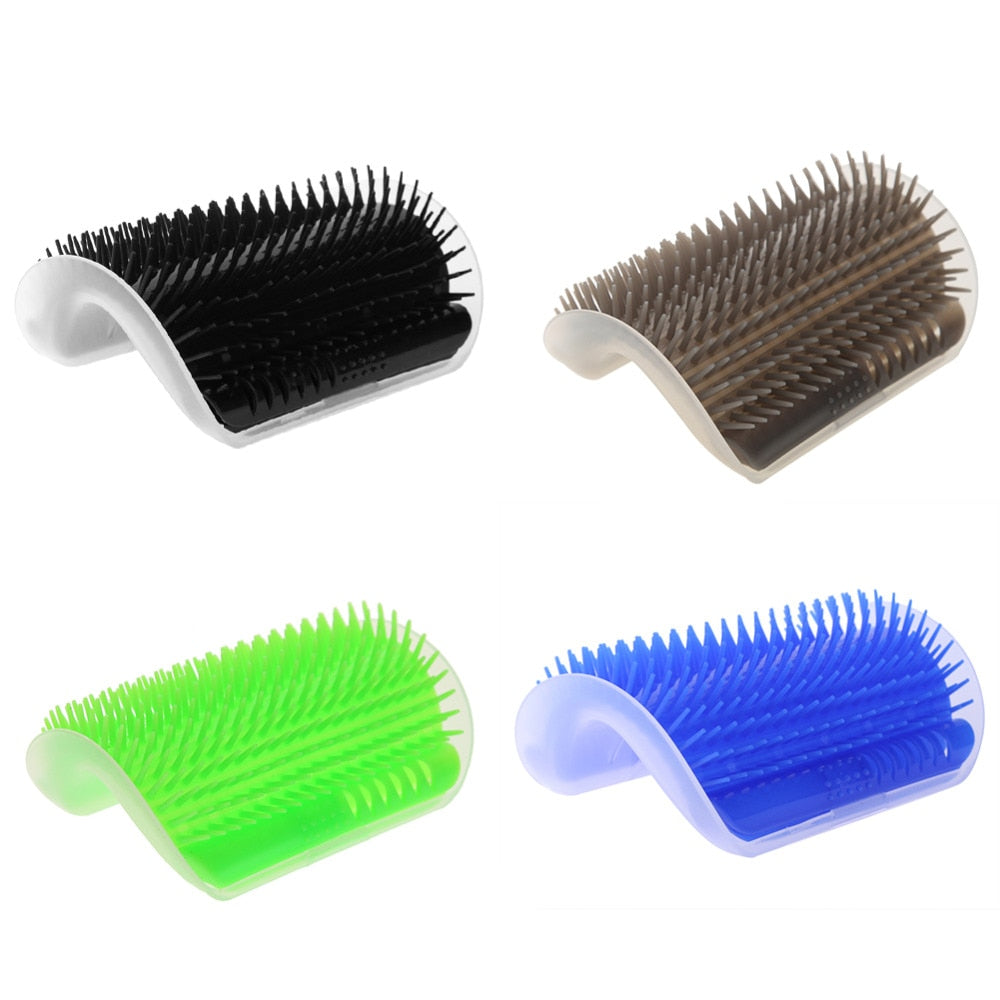 Brosse d'angle pour toiletteur de chat