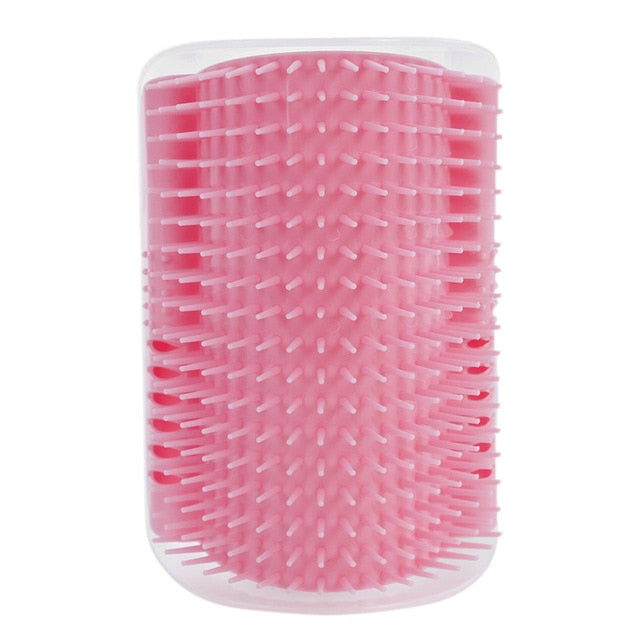 Brosse d'angle pour toiletteur de chat
