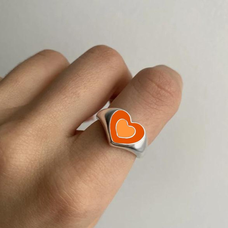 Bague cœur d'amour créative