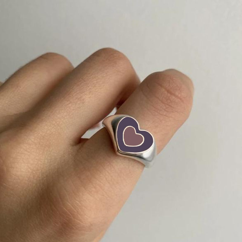 Bague cœur d'amour créative