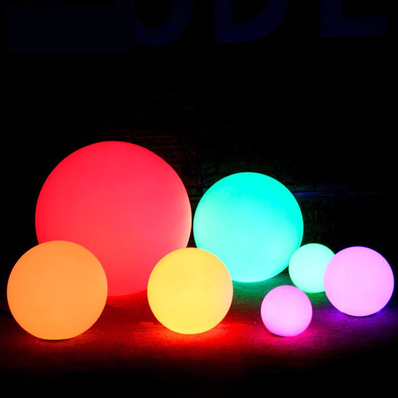 Boules lumineuses LED étanches pour jardin extérieur