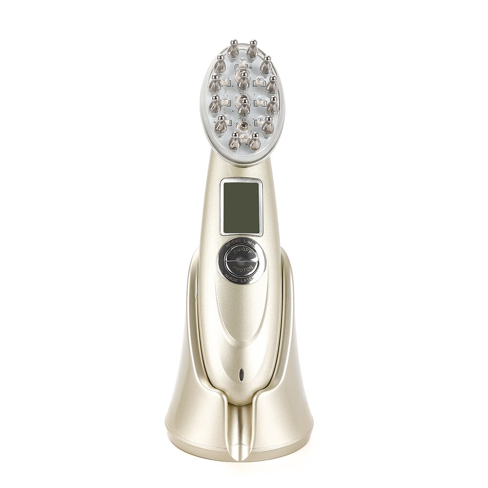 Peigne électrique laser pour la croissance des cheveux : massage par vibrations infrarouges, EMS et radiofréquences, microcourant, soin capillaire, traitement de la chute des cheveux, repousse des cheveux