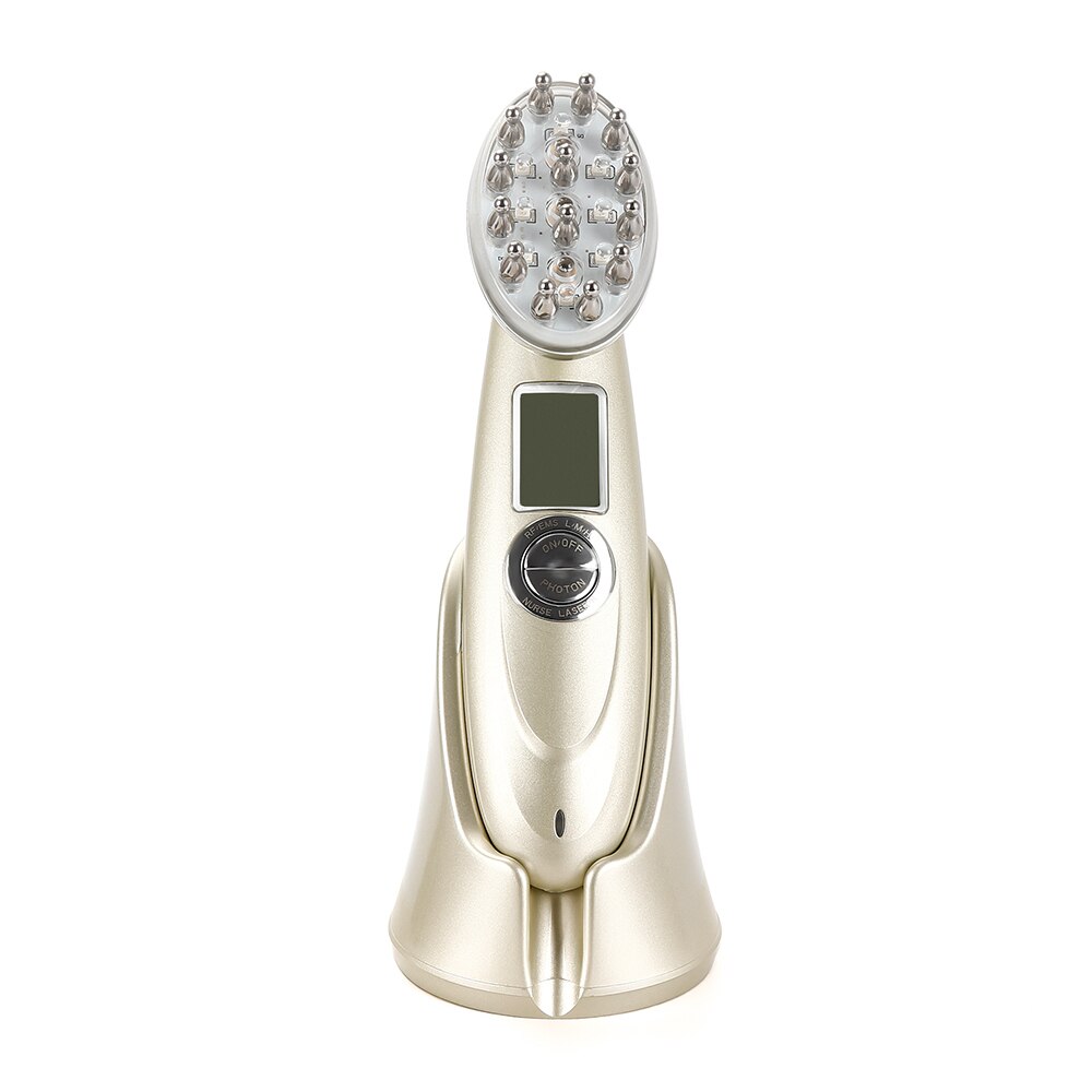 Peigne électrique laser pour la croissance des cheveux : massage par vibrations infrarouges, EMS et radiofréquences, microcourant, soin capillaire, traitement de la chute des cheveux, repousse des cheveux