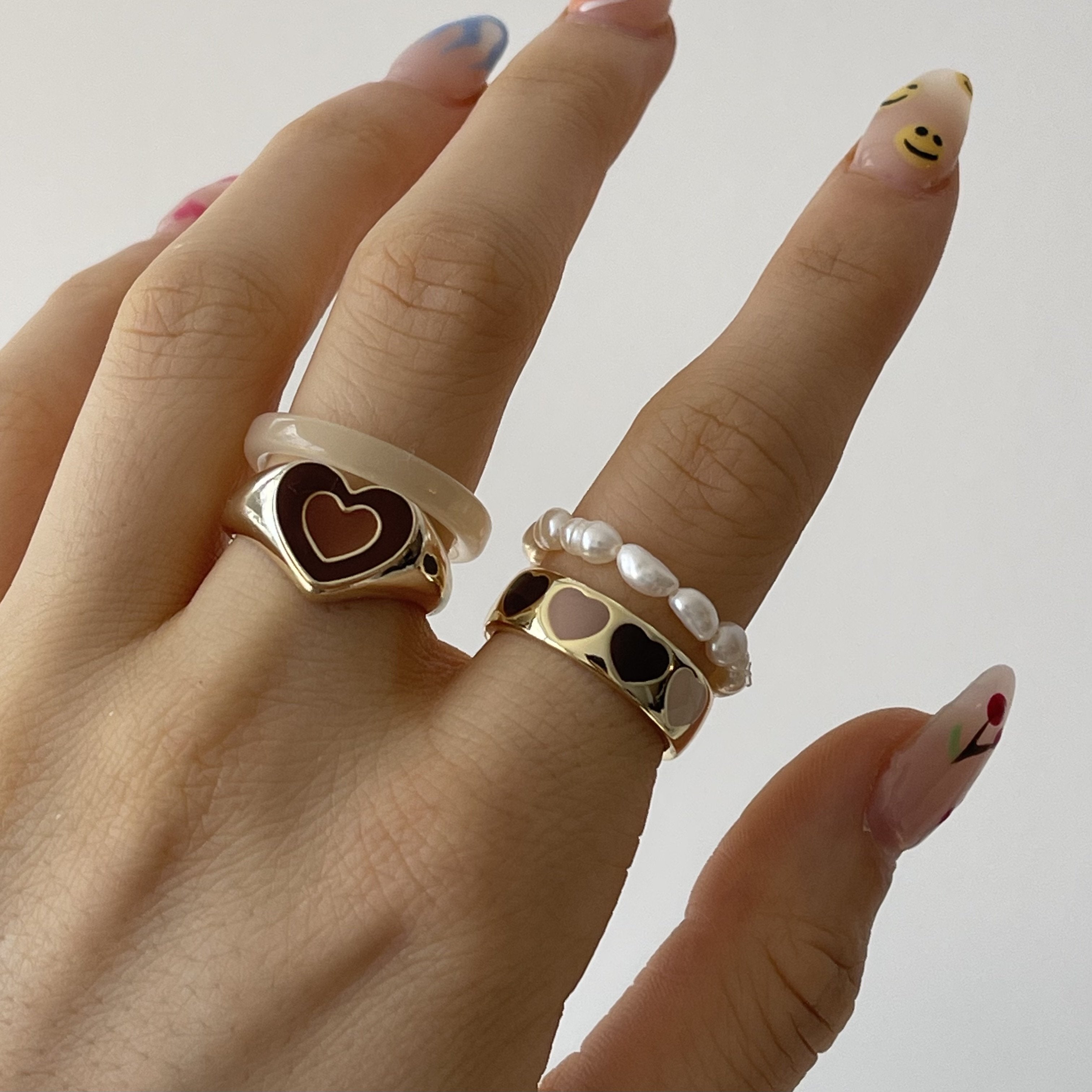 Bague cœur d'amour créative