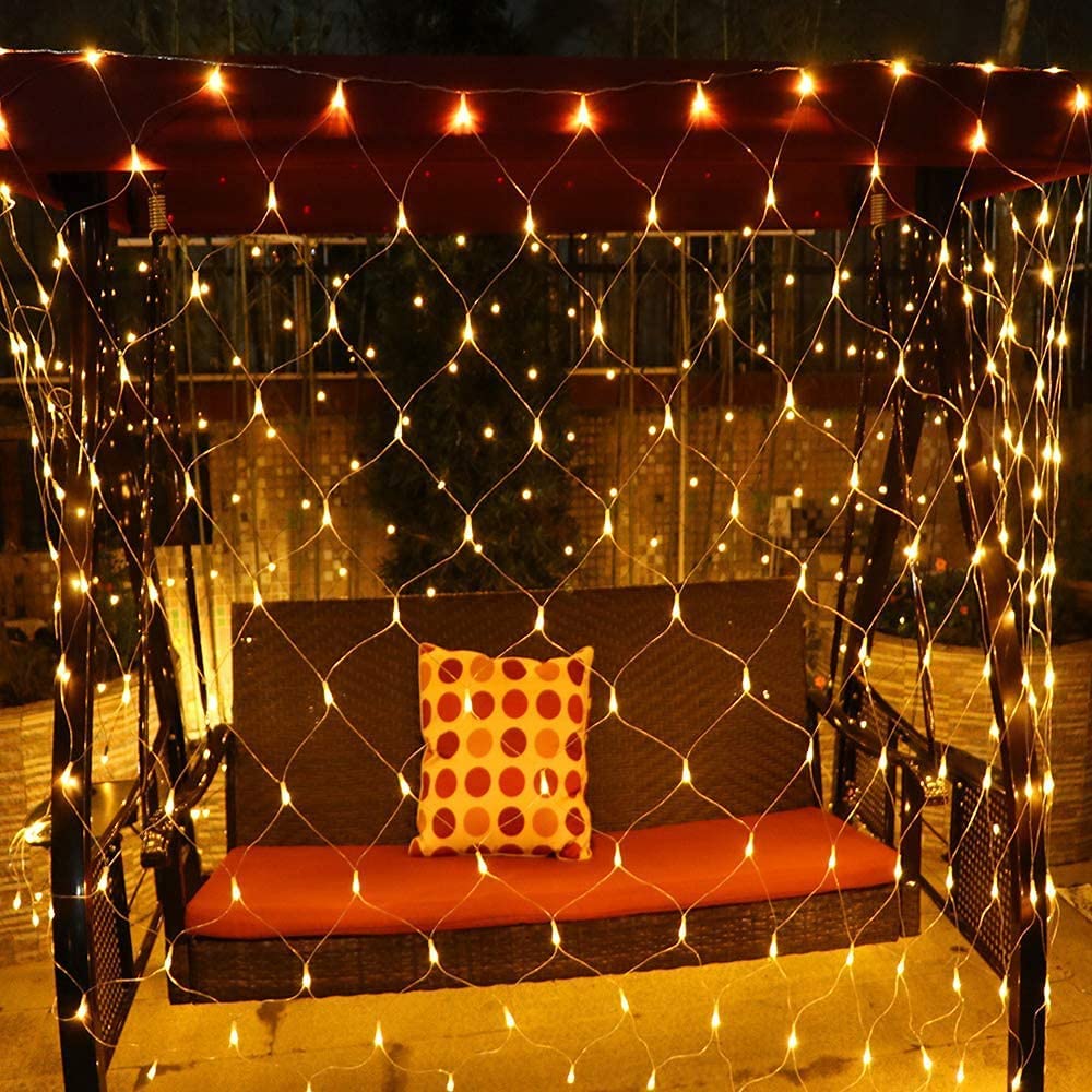 Guirlande lumineuse solaire en filet