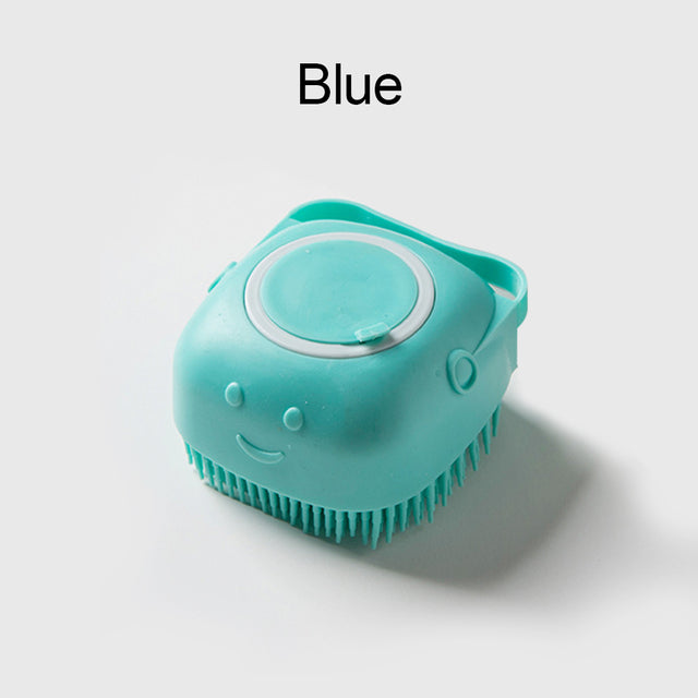 Brosse pour chien en silicone souple