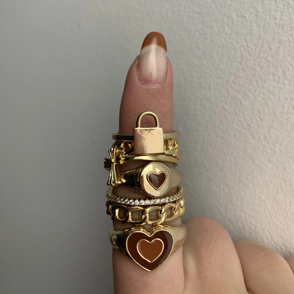 Bague cœur d'amour créative
