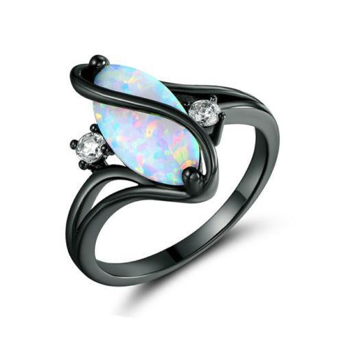 Bague en opale luxueuse