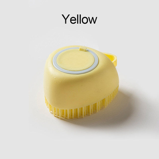 Brosse pour chien en silicone souple