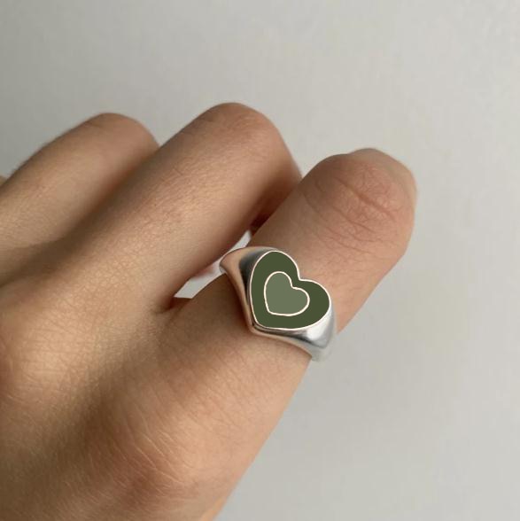 Bague cœur d'amour créative