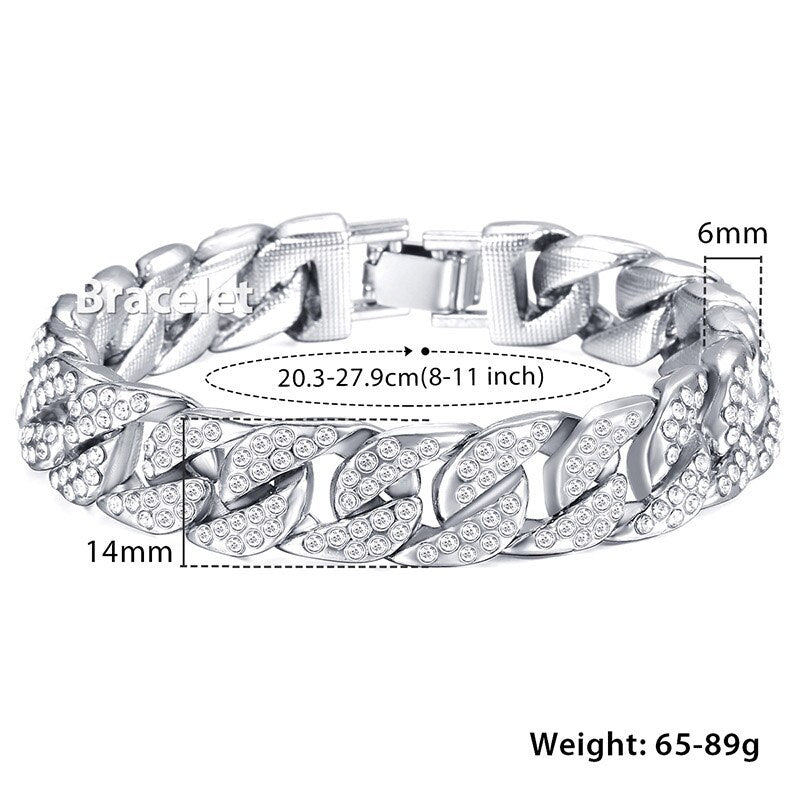 Bracelet cubain Miami Gold Curb