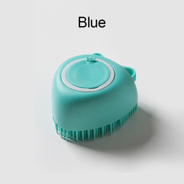 Brosse pour chien en silicone souple
