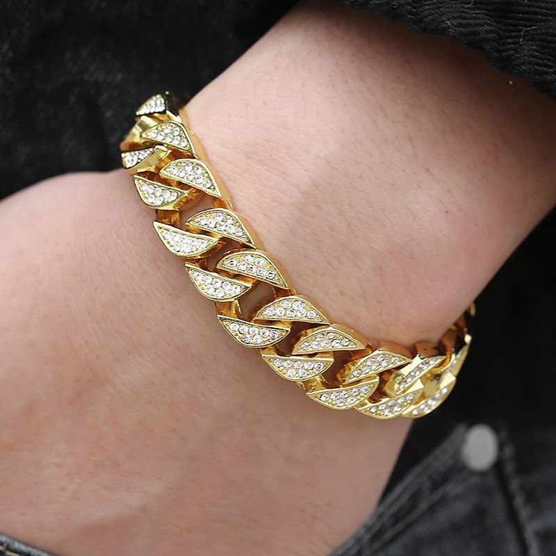 Bracelet cubain Miami Gold Curb