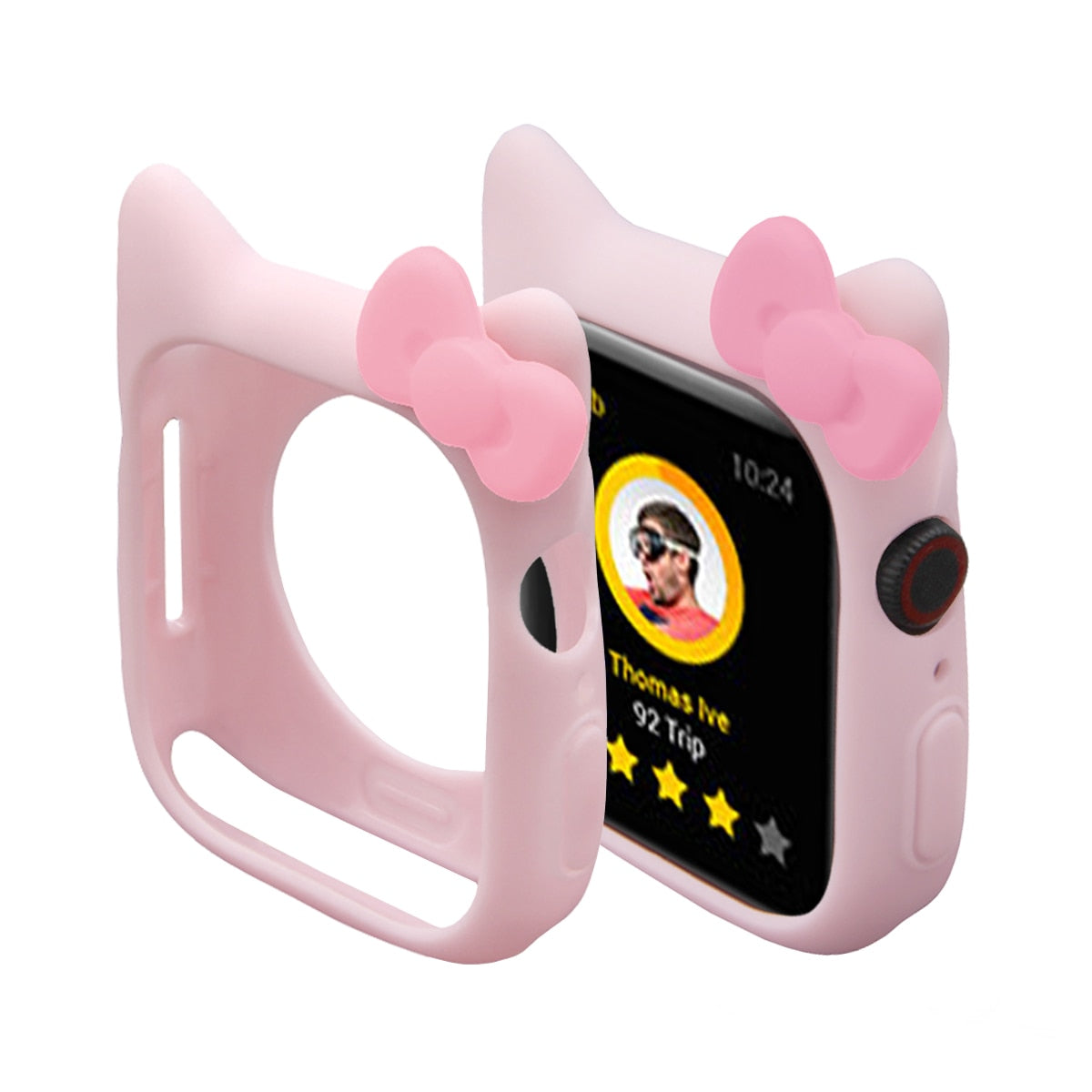 Étui de protection pour Apple Watch avec motif chat