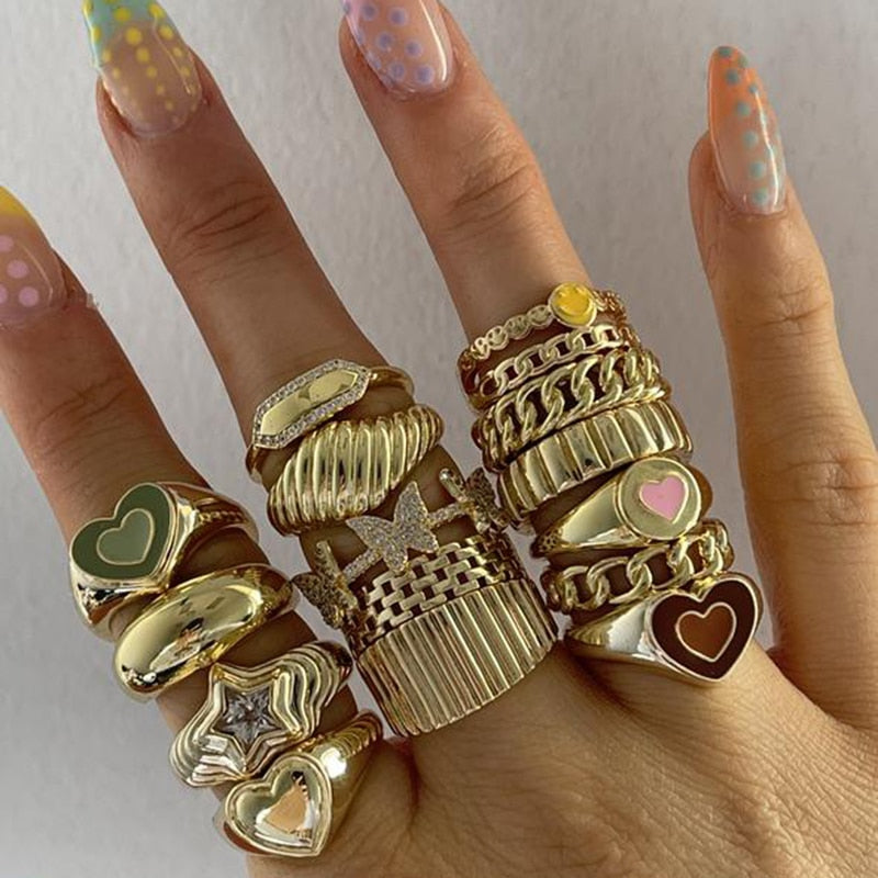 Bague cœur d'amour créative