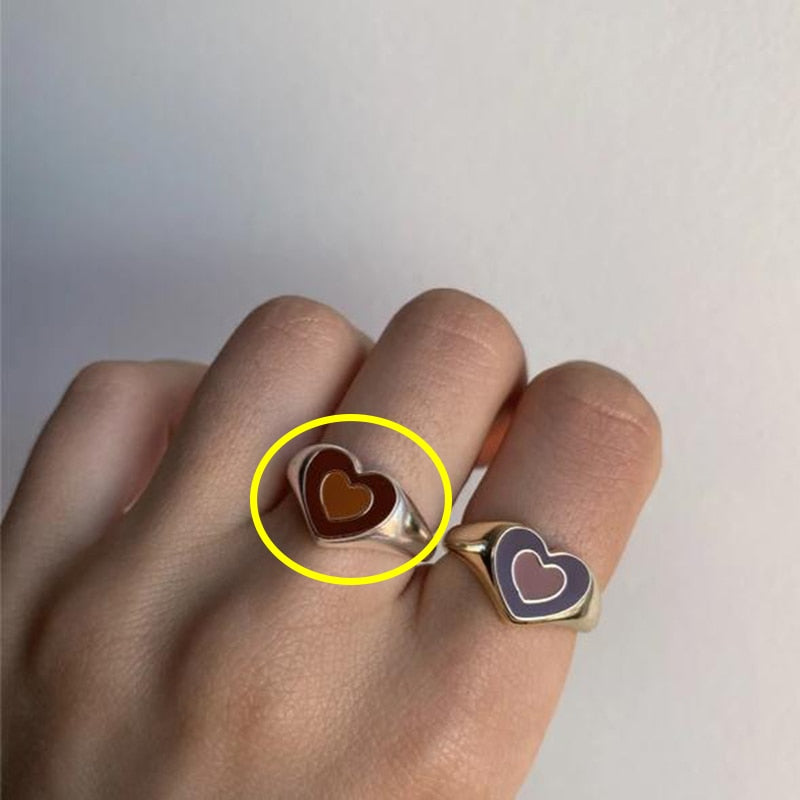 Bague cœur d'amour créative