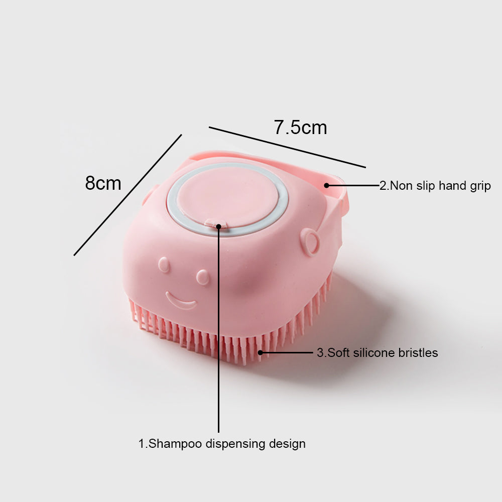 Brosse pour chien en silicone souple