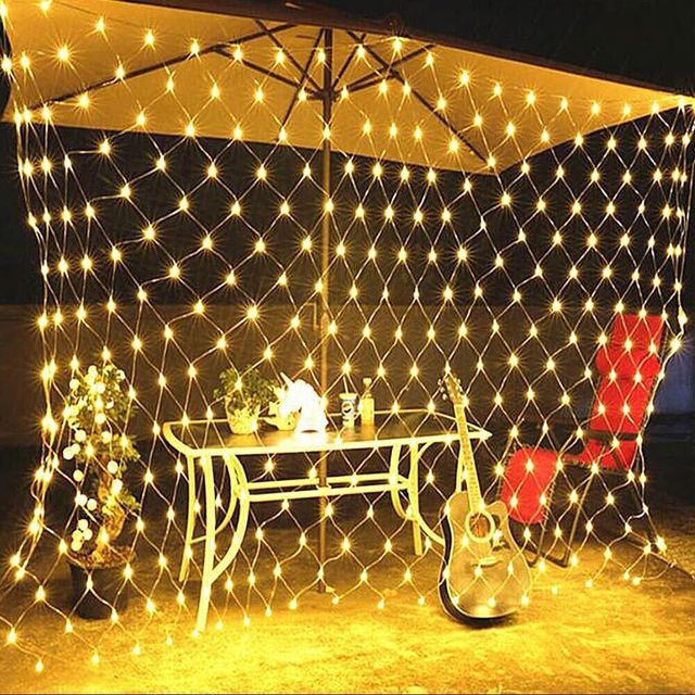 Guirlande lumineuse solaire en filet