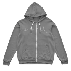 Fishing Cardiogram Zip Hoodie