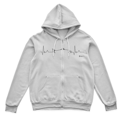 Fishing Cardiogram Zip Hoodie