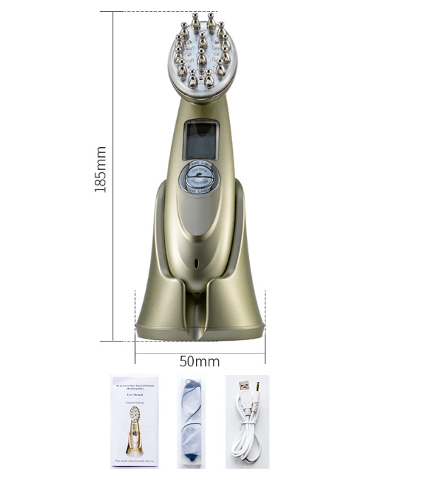 Peigne électrique laser pour la croissance des cheveux : massage par vibrations infrarouges, EMS et radiofréquences, microcourant, soin capillaire, traitement de la chute des cheveux, repousse des cheveux