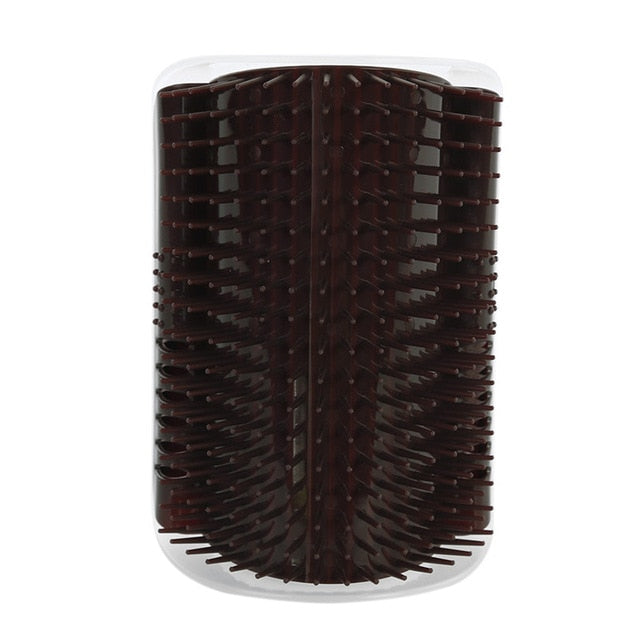 Brosse d'angle pour toiletteur de chat