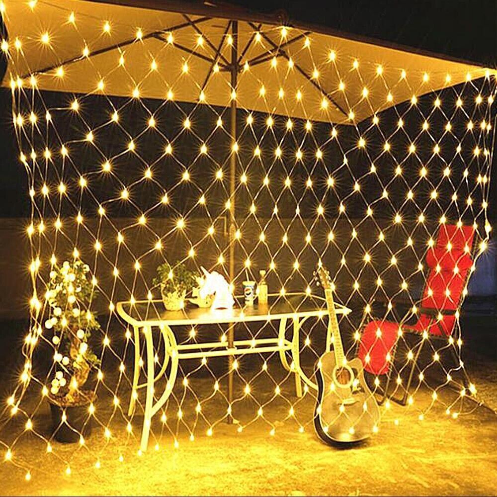 Guirlande lumineuse solaire en filet